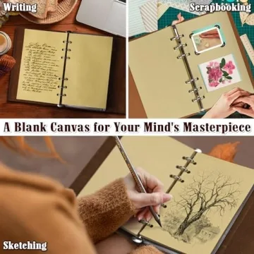 MALEDEN Refillable Travel Journal for Creative Minds