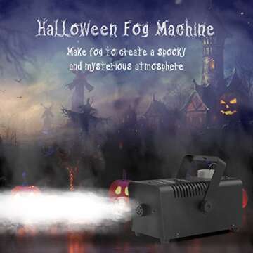 Fansteck 500W Fog Machine with Remote for Halloween