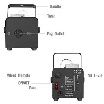 Fansteck 500W Fog Machine with Remote for Halloween