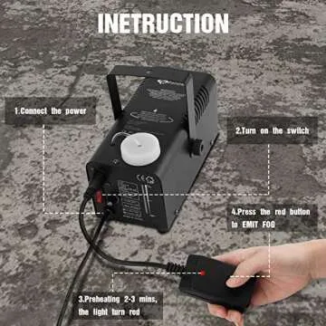 Fansteck 500W Fog Machine with Remote for Halloween