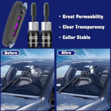 WD-40 Windshield Repair Kit - 2 Pcs Glass Tools