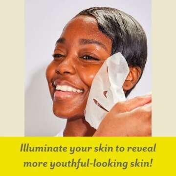 Patchology Brightening Face Masks with Vitamin C - Men & Women Face Masks Skin Care Sheet for Skin B...