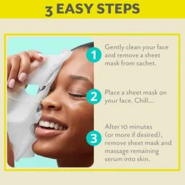 Patchology Brightening Face Masks with Vitamin C - Men & Women Face Masks Skin Care Sheet for Skin Brightening and More Even Skin Tone - Illuminate FlashMasque Face Sheets Moisturizer (2 Count)