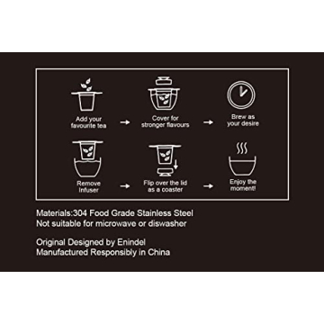 Enindel Elegant Brew Tea Infuser for Tea Lovers