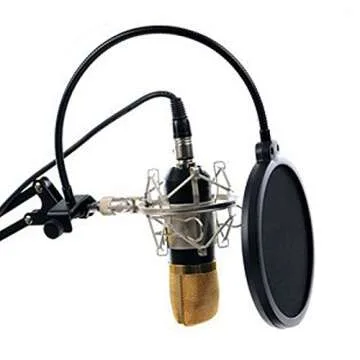 HDE Pop Filter for Mic, Microphone Filters Noise Reduction Mesh Shield Screen