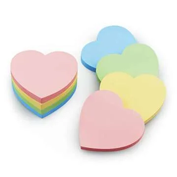 Heart Shape Sticky Notes - Cute & Practical Memo Pads