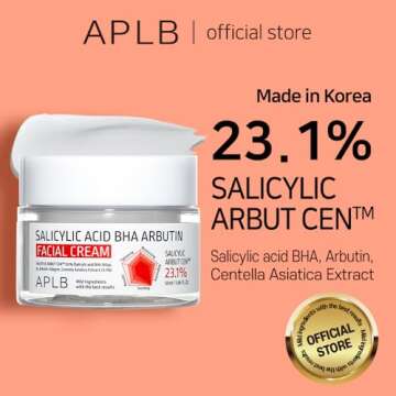 APLB Salicylic Acid BHA Arbutin Facial Cream | SALICYLIC ARBUT CEN™ 23.1% 1.86 FL.OZ/Korean Skinca...
