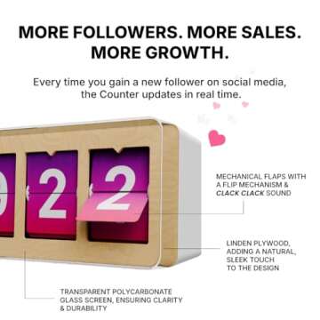 Smiirl - Instagram Follower Counter - Physical Device Connected to Your Business Social Networks in ...