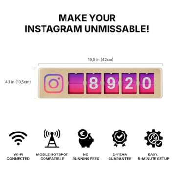 Smiirl Instagram Follower Counter - Boost Loyalty & Awareness