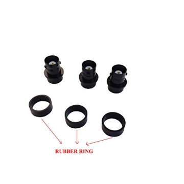 Anteenna TW-BNCJ-SMAP (3 Packs) Adaptor Connector BNC Female to SMA Male is Suit for Ham (144/430MHz) Handheld Antenna BNC Male