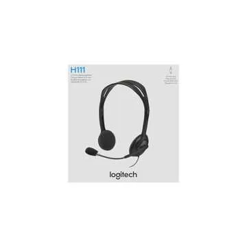 Logitech H111 Wired Headset with Noise-Cancelling Microphone