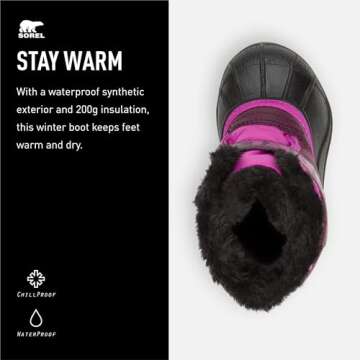Sorel Snow Commander Boots for Toddlers - Warm & Waterproof