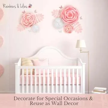 Rainbows & Lilies 3D Paper Flowers for Decor