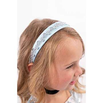 Little Adventures Cinderella Headband and Choker Necklace Accessory Set Blue