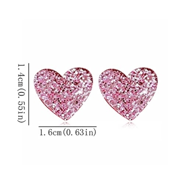 Lightweight Heart Shaped Red Earrings for Lover Gifts