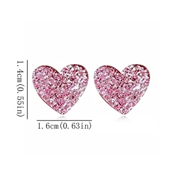 Lightweight Heart Shaped Red Earrings for Lover Gifts