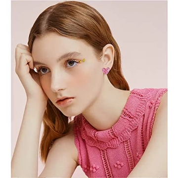 Lightweight Heart Shaped Red Earrings for Lover Gifts