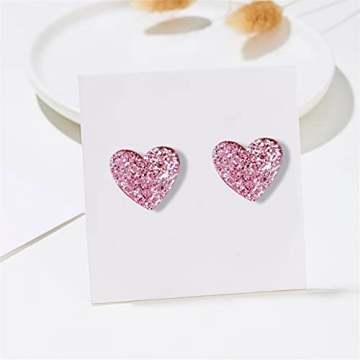 Lightweight Heart Shaped Red Earrings for Lover Gifts