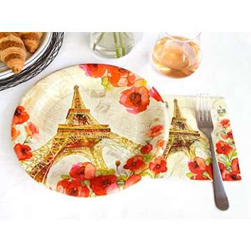Punch Studio Paris Sparkle, Dinner Plate, One Size, Multicolor