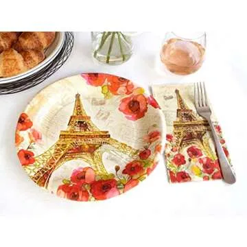 Punch Studio Paris Sparkle, Dinner Plate, One Size, Multicolor