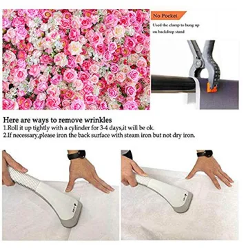 Stunning Pink Red Rose Backdrop for Events 7x5ft