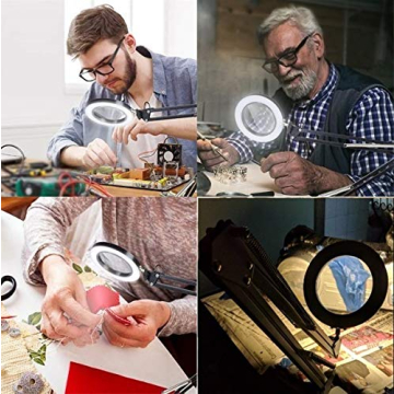 AceTaken Webcam Light Stand with Adjustable 6'' LED Ring Light