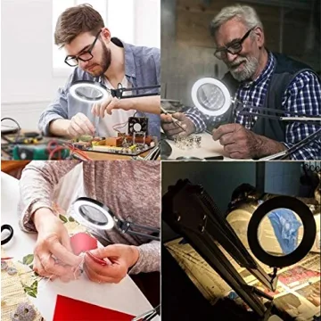 AceTaken Webcam Light Stand with Adjustable 6'' LED Ring Light