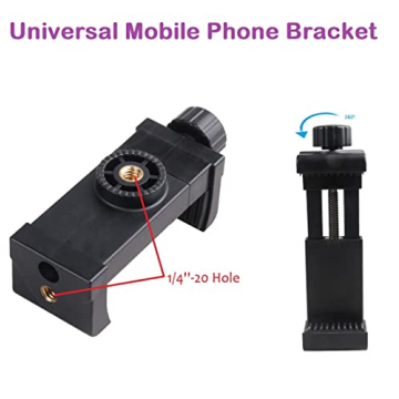 AceTaken Webcam Light Stand with Adjustable 6'' LED Ring Light