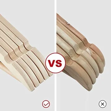 ELONG HOME Wooden Hangers for Durable Clothes Storage
