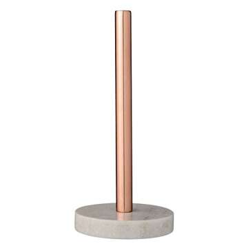 Bloomingville Copper Paper Towel Holder with Marble Base