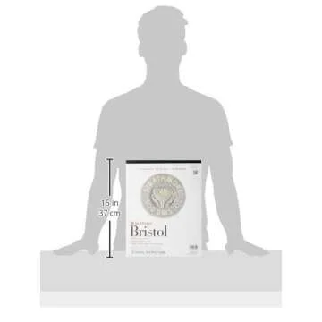 Strathmore (580-62 500 Series Bristol, 2-Ply Vellum Surface, 11"x14", White, 15 Sheets