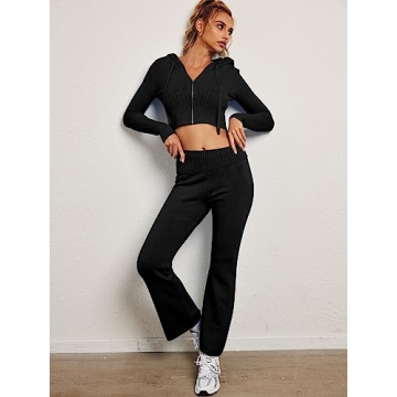 LILLUSORY Cozy Knitted Two Piece Set for Fall Winter Fashion