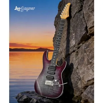Leo Jaymz SW Electric Guitar with Flame Maple Top