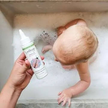 Ladibugs Cradle Cap Remedy Kit, 3oz | Includes Cradle Cap Serum & Fine-Toothed Comb | Effectively Removes Scales & Flakes | Soothes & Softens Scalp