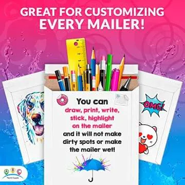 ABC Rigid Mailers, 12.75 x 9.5 inch. Pack of 10 White Self-Sealing Cardboard Envelopes. 550 GSM Stay Flat Photo Shipping Cardboard Mailer Envelope. Stay Flat Mailers for CD, Photos, Documents