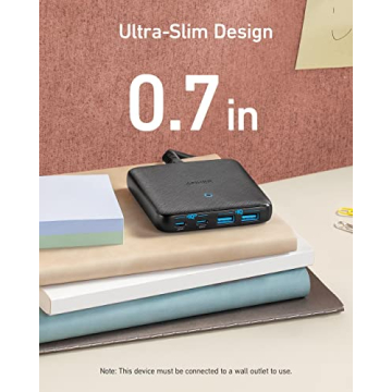 Compact Anker 543 Charger 65W II for Multi-Device Charging