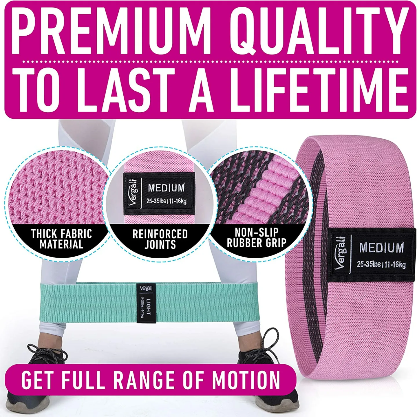 Versatile Resistance Bands Set with Guide for Fitness