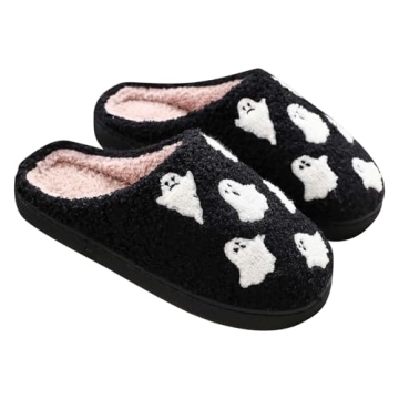 AITEQY Cozy Plush Halloween Slippers for Women