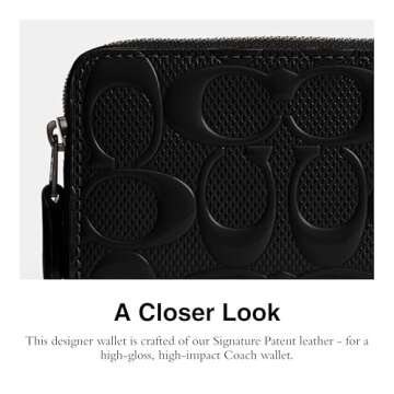 Stylish COACH Women's Small Zip Around Case for Cards