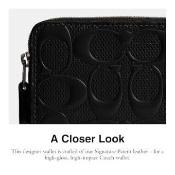 Stylish COACH Women's Small Zip Around Case for Cards