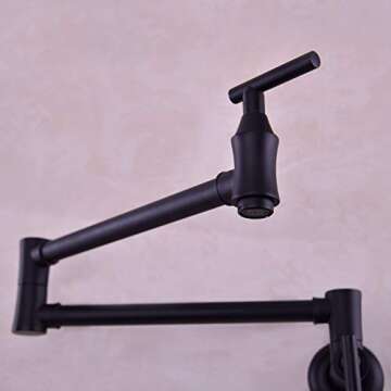 EKRTE Matte Black Pot Filler Faucet - Durable & Stylish