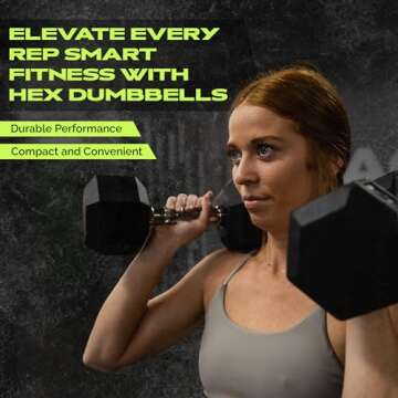 Rage Fitness Rubber Encased Dumbbells with Knurled Handle | Weights Dumbbells | Hand Weight For Strength Training With Anti-Slip | 10-60 LBS Sold Individually