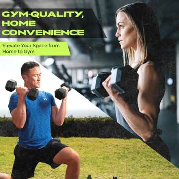 Rage Fitness Rubber Encased Dumbbells with Knurled Handle | Weights Dumbbells | Hand Weight For Strength Training With Anti-Slip | 10-60 LBS Sold Individually