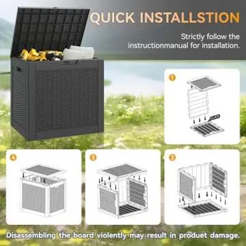 KAMABOKO 31 Gallon Waterproof Outdoor Storage Box
