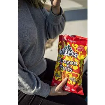 Vegan Rob's Crunchy Dragon Puffs, Snack Size 12 Count