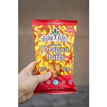 Vegan Rob's Crunchy Dragon Puffs, Snack Size 12 Count