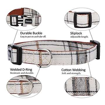 Faleela Soft &Comfy Bowtie Dog Collar,Detachable and Adjustable Bow Tie Collar,for Small Medium Larg...