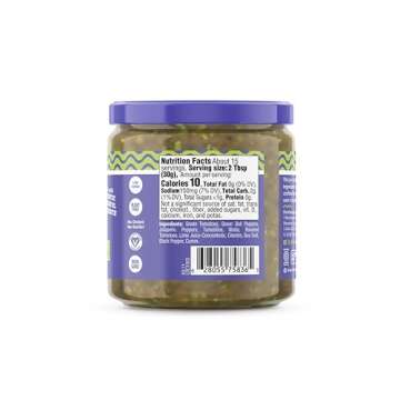 Fody Foods Keto-Friendly Salsa Verde, Fire Roasted, Low Fodmap Certified, Sensitive Recipe, Gut & IB...