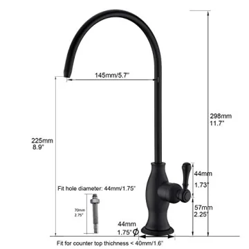 Brushed Gold Drinking Water Purifier Faucet for Home