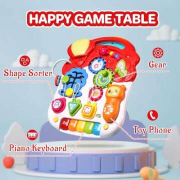 3 in 1 Sit to Stand Walker for Babies - Adjustable & Musical